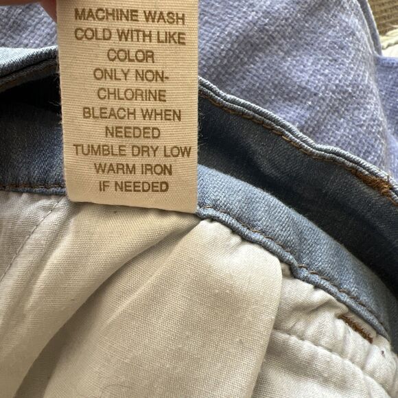 Avenue  Womens Denim Skirt Plus Size 26 Stretch Pockets Blue Casual Beach Travel - Picture 13 of 14